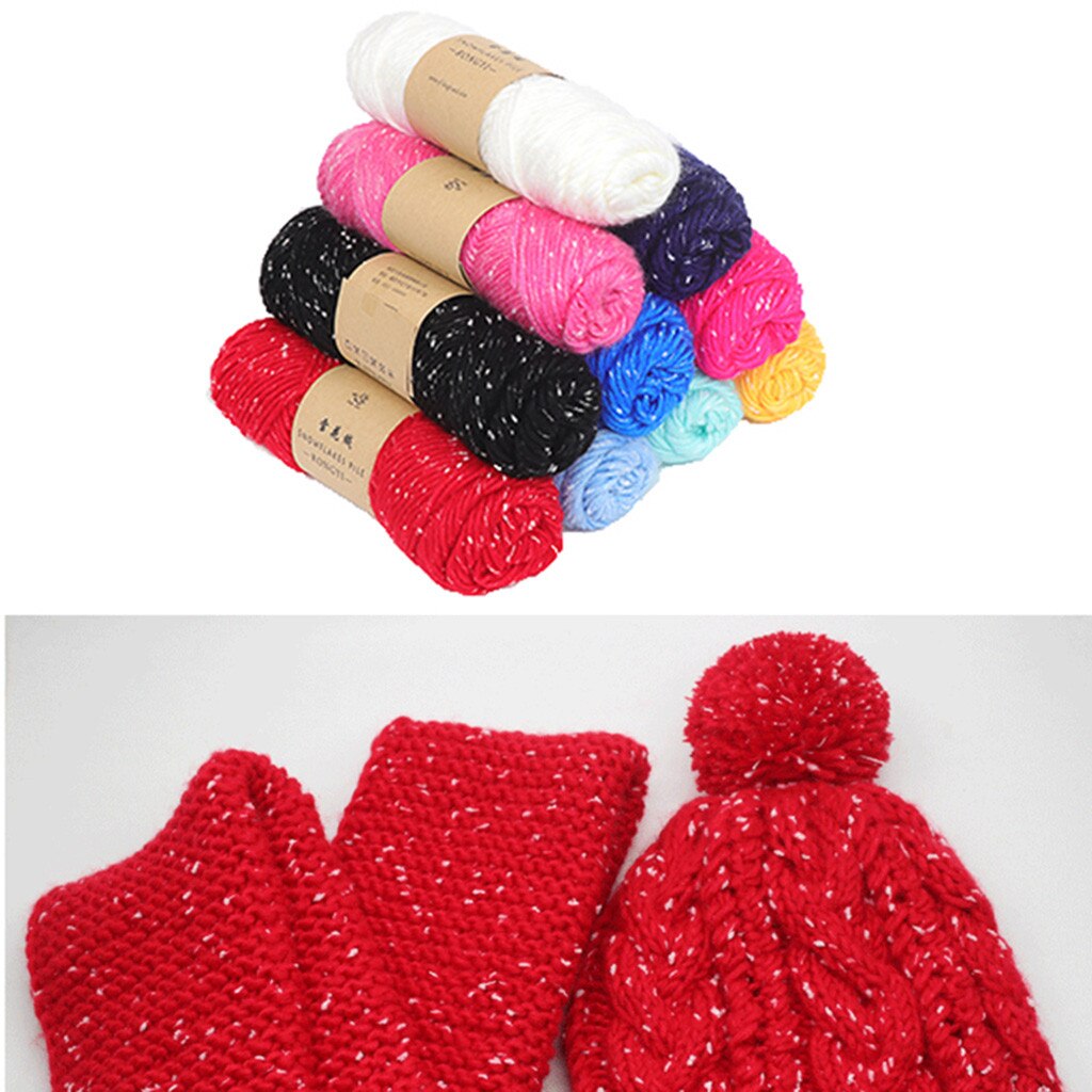 100g Snowflake Scarf Line Diy Crochet Thick Wool Sweater Baby Line Lover Cotton @35