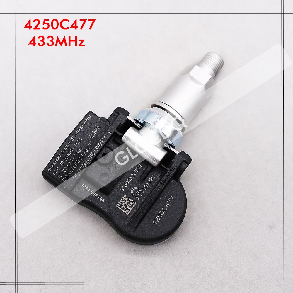 4 Stuks Auto Bandenspanning Monitor Sensor Tpms 4250C477 Voor Mitsubishi Asx Lancer Outlander Lancer Asx I-MIEV 433 Mhz