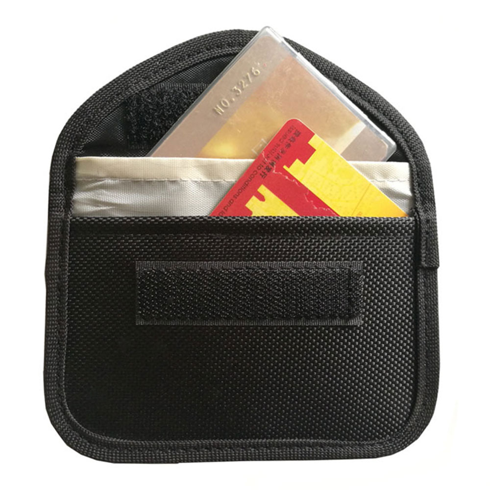 Pochette à clé de voiture, protection RFID électromagnétique, étui de protection pour clé de voiture, couvercle de blocage, sac de télécommande multifonction