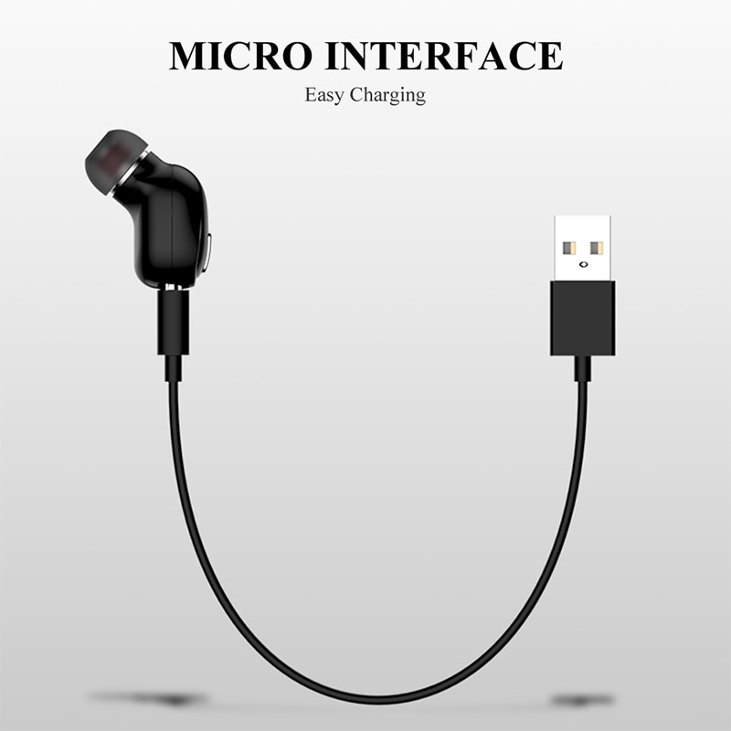 Mini  x9 trådløse ørepropper støjreduktion in-ear bluetooth 5.0 øretelefon behagelig at bære 3d lyd til sportsvandring