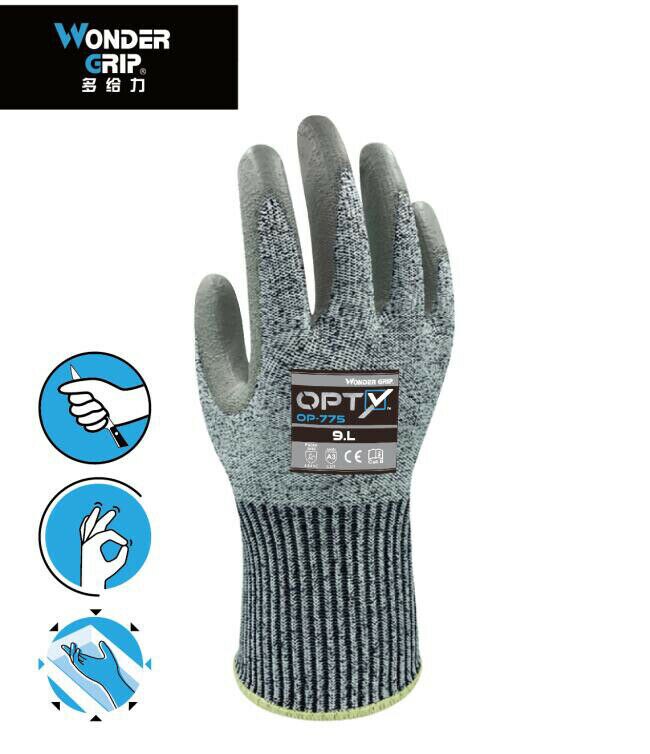 Pu Gecoat Niveau 3 Anti-Cut Werk Handschoenen Krasbestendig Ademend Veiligheid Bescherming Handschoenen