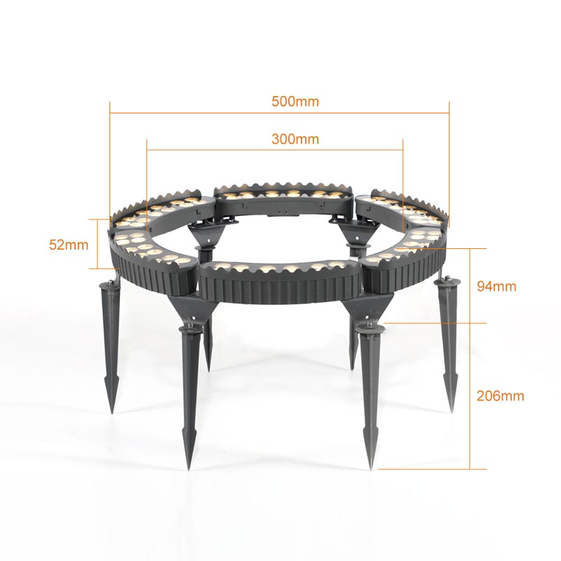 Led Tree Holding Lamp Ip65 Waterdicht Tuin Gazon Grote Boom Cirkelvormige 360 Graden Gazon Lamp Gratis Splicing Enkele Lamp 12W 110v220