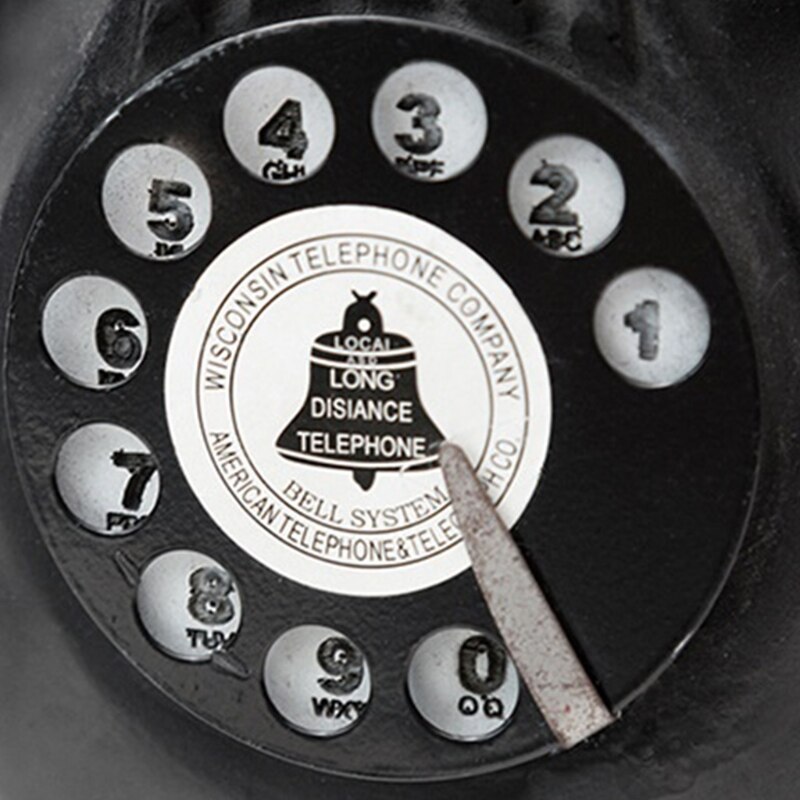 Retro Telefoon Wanddecoraties Creatieve Vintage Muur Hanger Klassieke Look Wijzerplaat Betalen Telefoon Model Booth Home Bar Restaurant