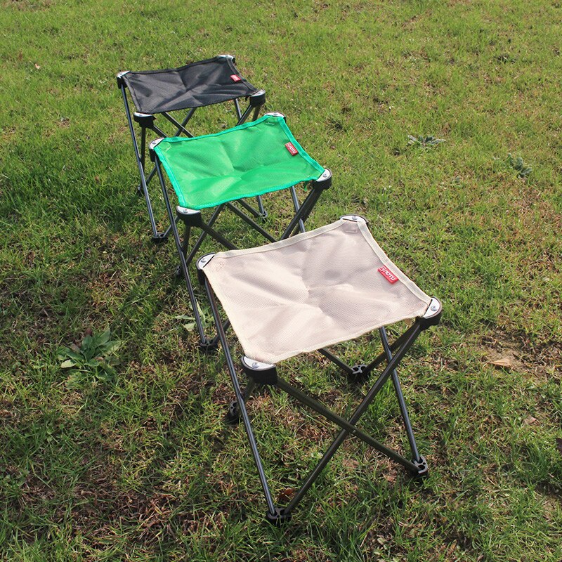 Bærbar udendørs foldning campingstole ultralet aluminiumslegering fiskestol rejser vandreture strand foldbar pakkestol
