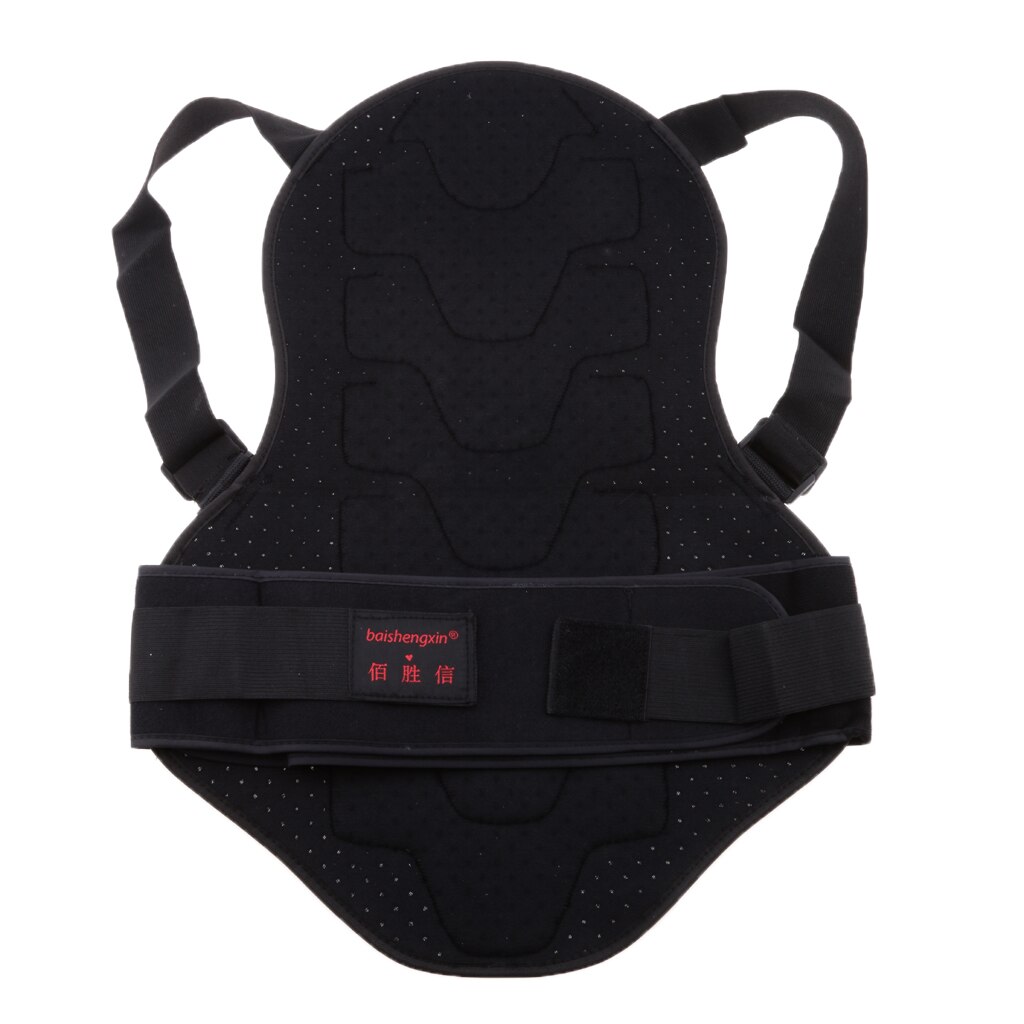 Protección trasera de motocicleta Motocross bicicleta escalada de roca esquí patinaje ciclismo espalda Anti-caída chaleco protector armadura negro