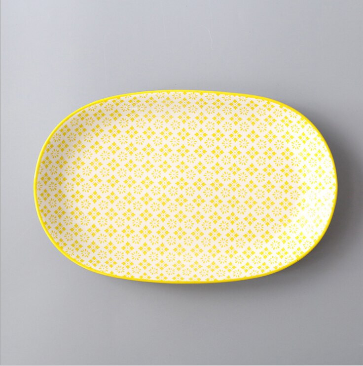 30*19.2cm 12 Inch Fish Dish Underglaze Color Home Dish Plate Hotel Ceramic Plate For Kitchen Tableware: 15