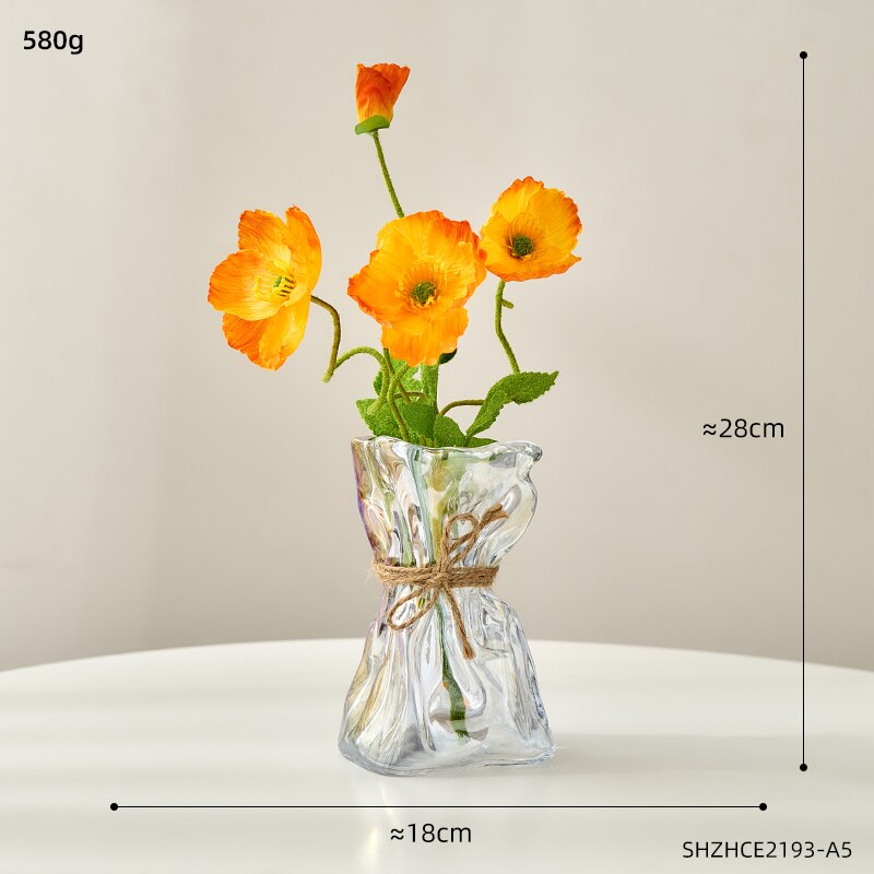 Glazen Vazen Transparante Tafelblad Decor Terrarium Thuis Decoratie Vazen Voor Bloemen Woonkamer Decoratie Tafelblad Accessoires: Combination E