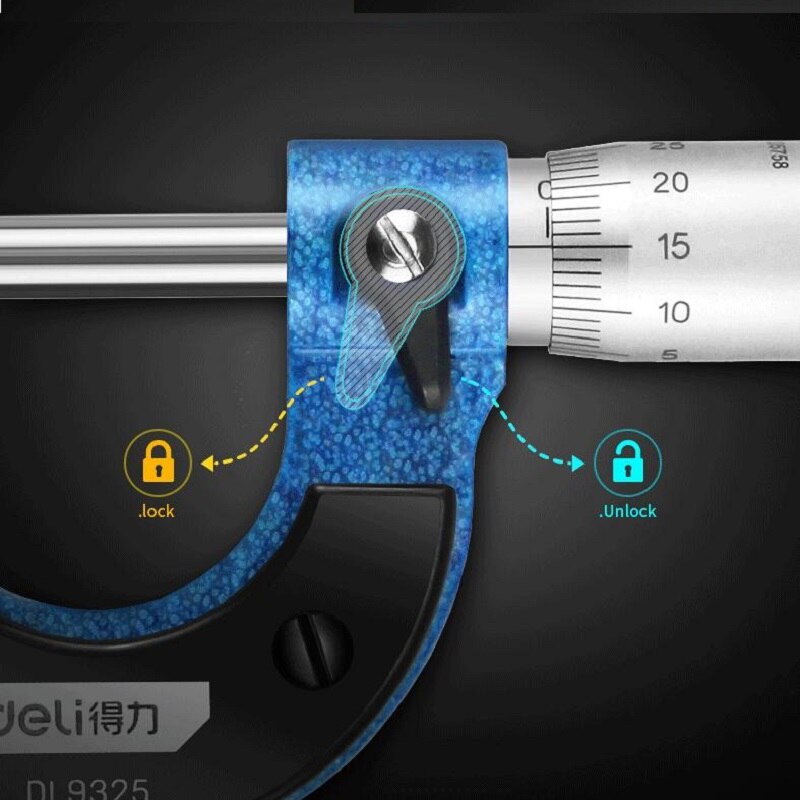 Micrometers Micrometer Measuring Tool Micro Meter 25 50 External Outside Machine Shop Tools Thread 0.001 0-25mm Gauging