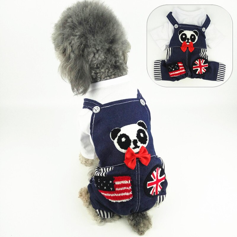 Traumdeutung Autumn Spring Small Dogs Overalls Jumpsuit Jeans Dog Clothes For Pets Pajamas Costume Cats Clothing hundekleider
