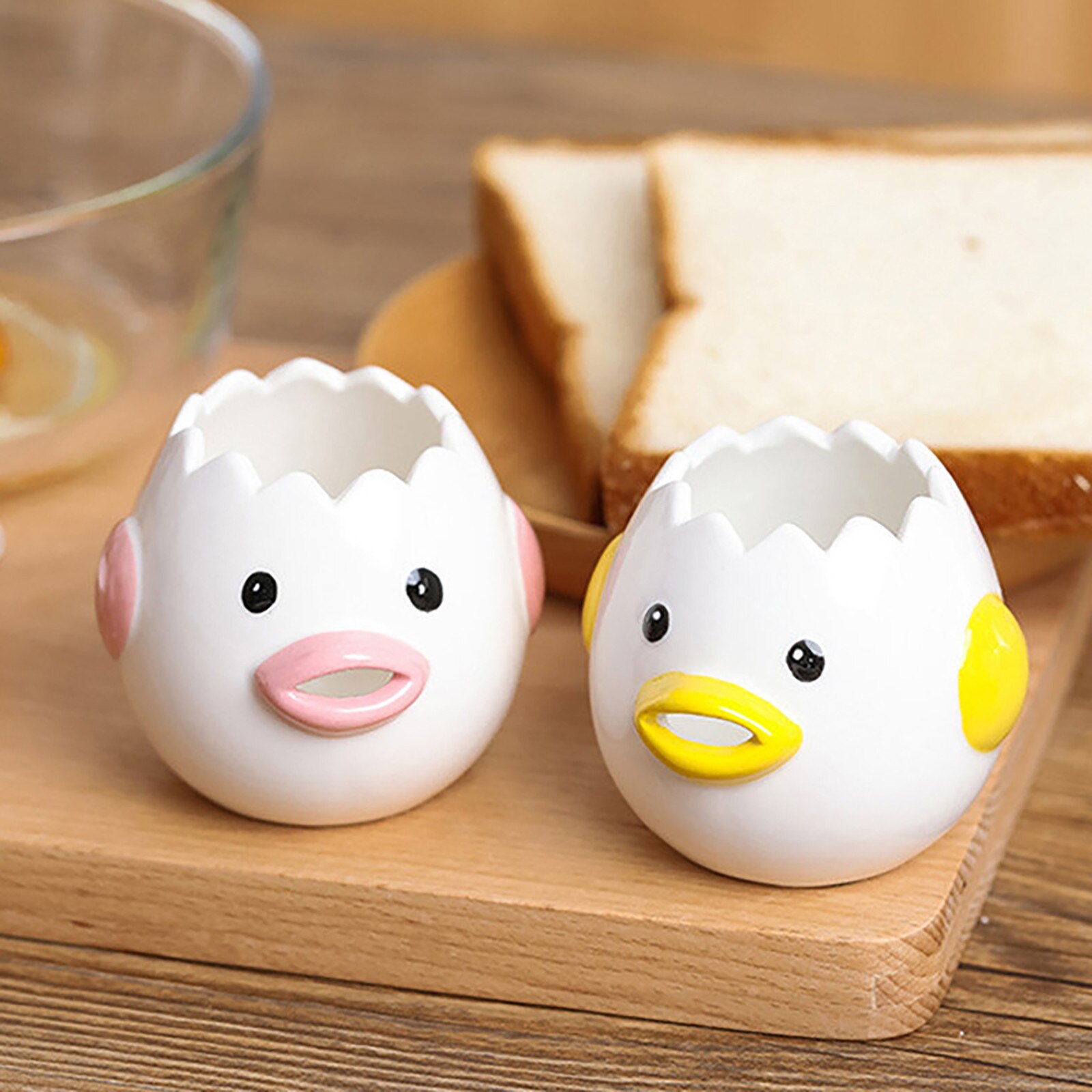 Cute Little Chicken Ceramic egg White Separator Egg Separator Egg Yolk Protein Separator Filter Baking Tools Egg Tools