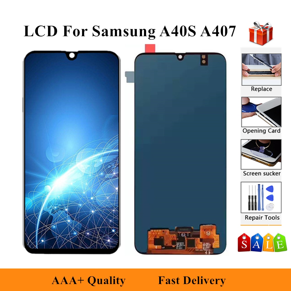 LCD Display For Samsung Galaxy A40s A3050 A3058 LCD Display Touch Screen Digitizer Glass Assembly Repair Parts