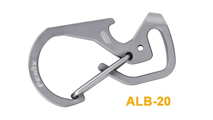Petits outils Fenix ALB-20 TC4 mousqueton multi-usages en titane
