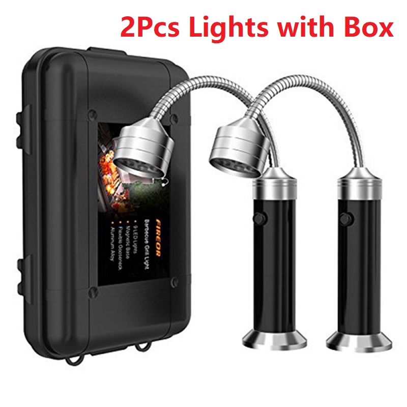 Lámpara de luz LED táctil inteligente portátil para parrilla, accesorios de cocina al aire libre, herramientas, lámparas de iluminación de 180 grados: Verde claro