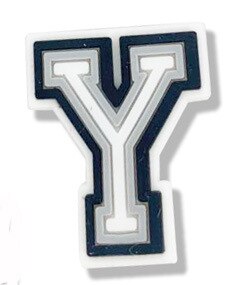 Serie de letras para zapatos de PVC, abalorios de dibujos animados, decoración del alfabeto, accesorios para zapatos, hebilla de cocodrilo, para niños, jibz, 1 ud.: Y