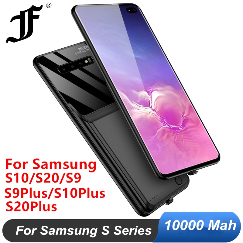 Funda de cargador de batería ultrafina de 10000 mAh para Samsung Galaxy S20 S20 + Plus S8 S9 S10 Plus S8 Plus, batería con cargador de batería con línea