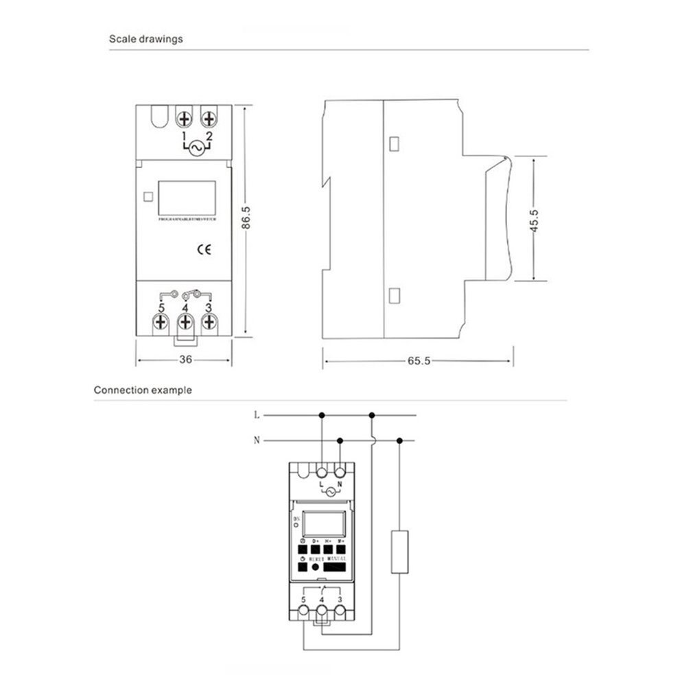 SINOTIMER Switch Relay Timer Control AC 220V 1.5W Weekly 7 Days Digital Programmable Time Din Rail Mount for Electric Appliance