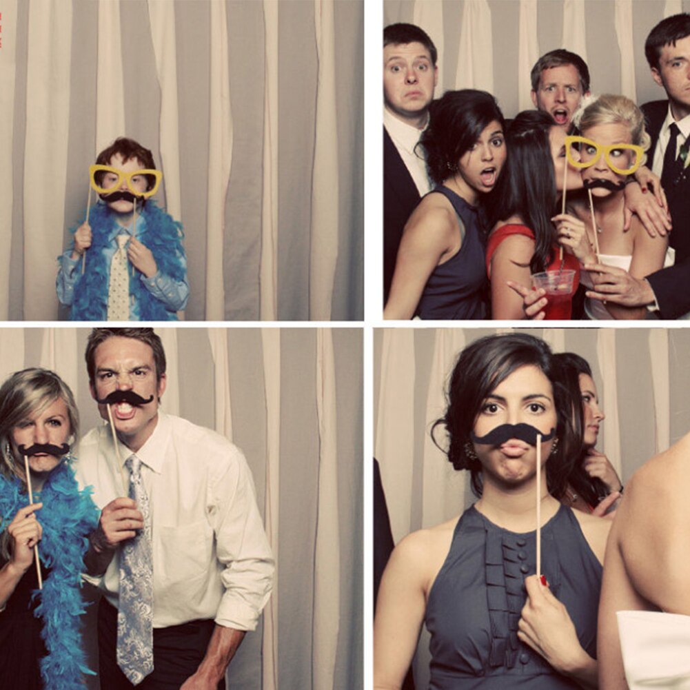 Large Picture Frame + 24 Photo Props Booth Wedding Hen Do Party Selfie Fun Game