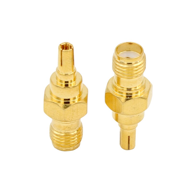 4G antenne Stecker Sma-buchse RF antenne stecker CRC9 Stecker Zu 2 stücke Gerade Gold Durcheinander Überzug