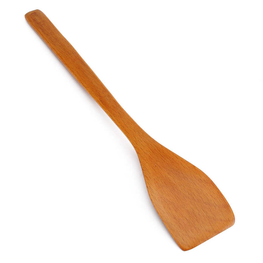 Espátula de madera antiadherente creativa, pala para fritos, utensilios de cocina, pala, herramientas de cocina casera práctica para hornear pasteles