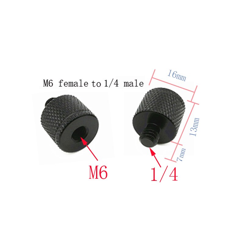 M4 M6 M8 M10 M12 1/4 Man-vrouw Schroef Mount Adapter Fotografie Accessoires Statief Hoofd Quick Release Plaat schroef