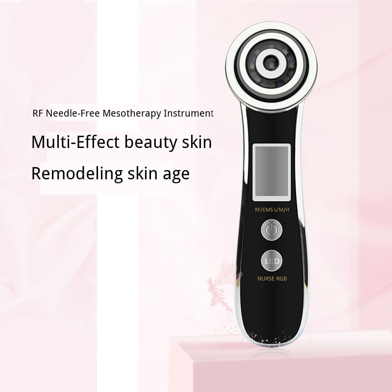 Ultralydsapparat rf lifting ems mikrostrømme til ansigt led farve lys mikro vibrations massage højfrekvent puls maskine