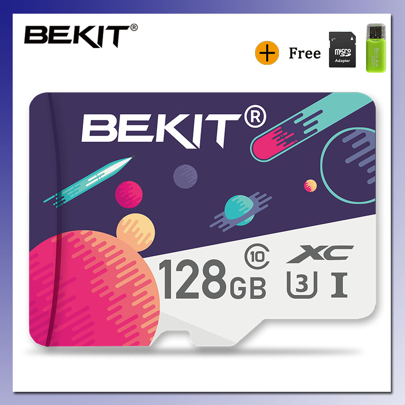 Bekit tarjeta microsd de 128gb 256GB gB 32 gb 64gb 16gb 8gb tarjeta de memoria de la tarjeta sd micro SDXC SDHC Clase 10 Flash drive para el teléfono inteligente de la cámara