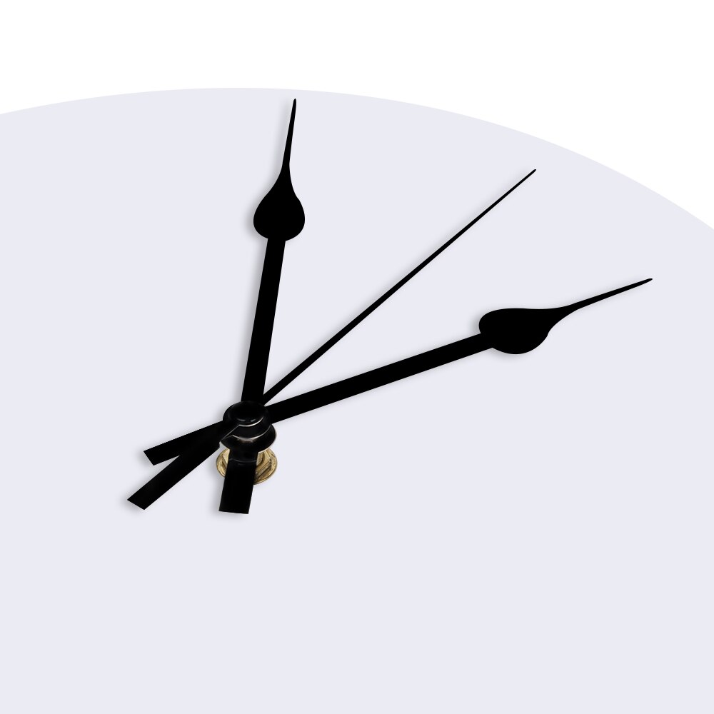 Horloge murale en pvc effet encre, motif plante et fleur, horloge numérique, décoration d'intérieur, décoration de salon moderne