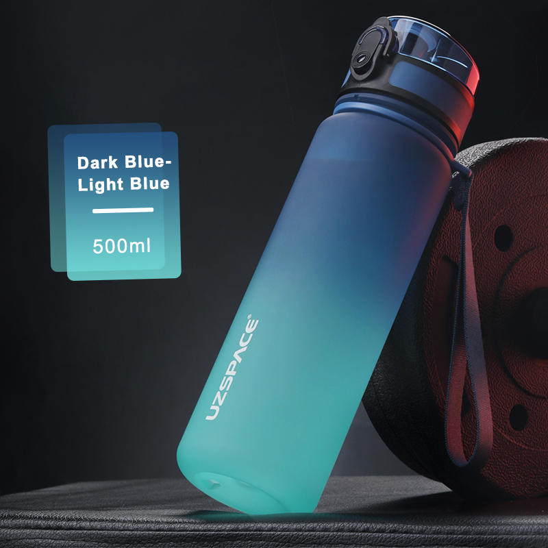 UZSPACE Water Bottle BPA Free Plastic Water Bottle with Carabiner Leakproof Sports Bottle for Gym Fitness 32Oz/1000ml: Red