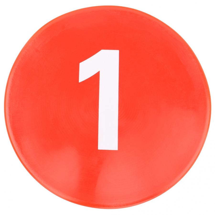 Durable Goal-10 Uds. Para entrenamiento de fútbol , equipo de signos de discos, marcadores de disco, discos planos, tamaño oficial