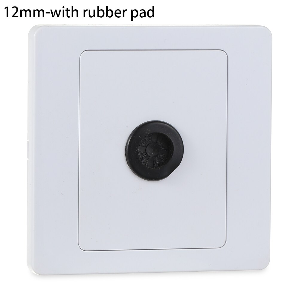 Plastic Wall Wire Hole Cover Reserved Drill Hole Panel Decor Separable Junction Box Cabinet Office Desk Hole Cap Dust Pipe Plug: 12mm-with rubber pad