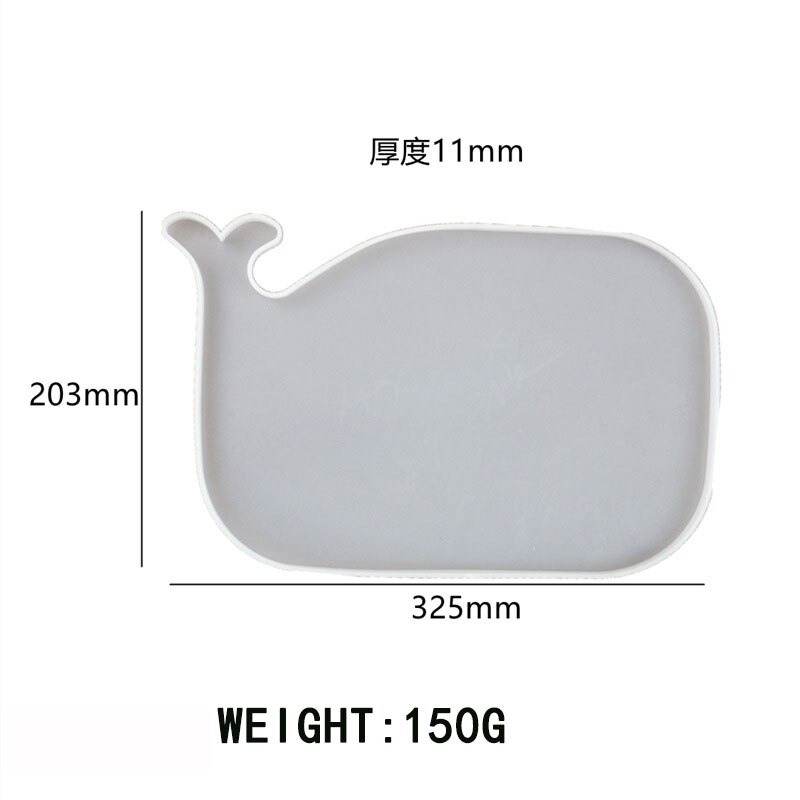 Sakura Tea Tray Coaster Silicone Mold For DIY Epoxy Uv Resin Moulds Tray Jewelry Making Tools: Whale