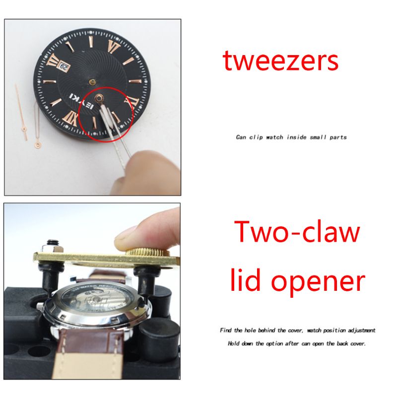 Uhrmacher Uhr Reparatur Werkzeug Bausatz Verknüpfung Stift Entferner fallen Öffner Entferner Frühling Bar Werkzeug fallen Öffner einstellen