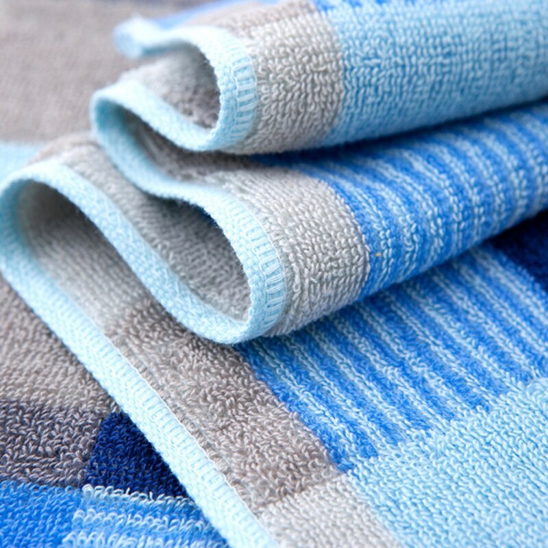 35 * 73cm Checkered Soft Cotton Towel Bath Beach Bathroom Hand Hair Terry Towel Bathroom Textile House Cleaning Towel