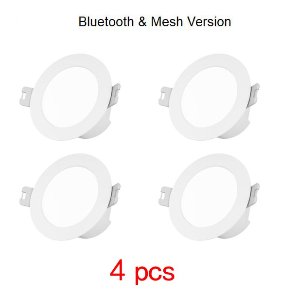 Xiaomi Mijia – spot lumineux Led intelligent, Version maille, Bluetooth, contrôle par télécommande vocale, couleur et température réglables, Original: Bluetooth  4pcs