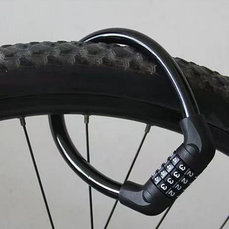 Candado de combinación de bicicleta antirrobo, candado de combinación para bicicletas, candado de bicicletas sin llave de alta resistencia de 4 dígitos para bicicletas eléctricas