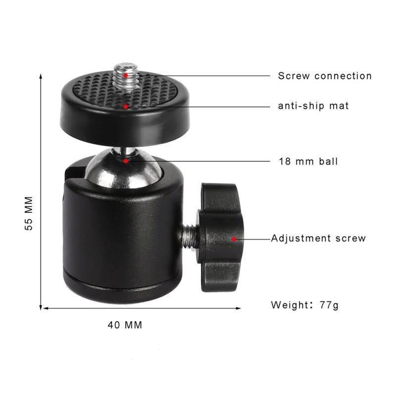 Mini Ball Kopf für HTC Vive Leuchttürme Basis Bahnhof Kamera Camcorder HTC 360 Grad Stativ Adapter Kugelkopf Kamera