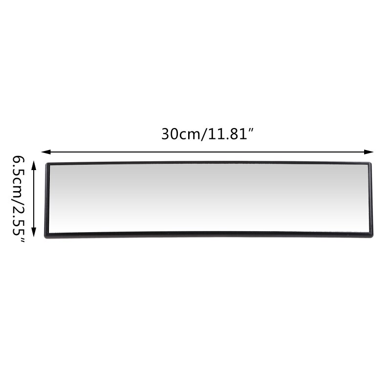 Car Convex Curve Rearview Mirror Expand Vision Interior Clip On Panoramic Wide Angle Back View Mirror for SUV Vehicles