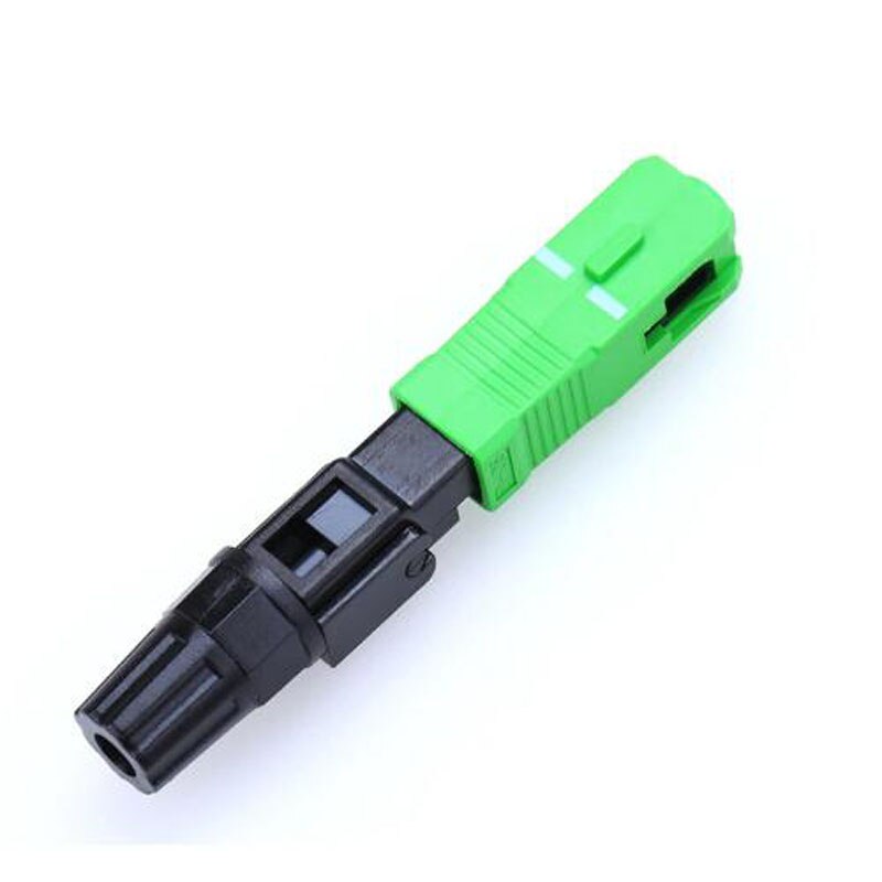 100PCS SC APC fiber optic SC APC Single-mode Fast connector SC APC FTTH Fiber Optic quick Connector