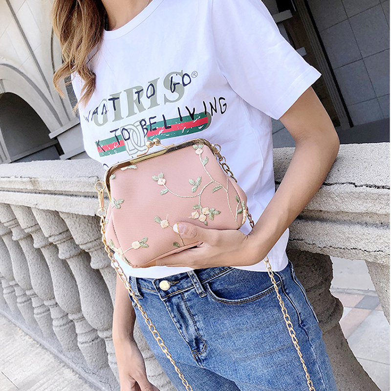 Petrichor Vintage ▾ mini Borsette Donne Crossbody Borsa Delle Signore Lunga Catena della Spalla messaggero Borse ottavino dell'UNITÀ di ELABORAZIONE e Borsa di pizzo Borse Femminili