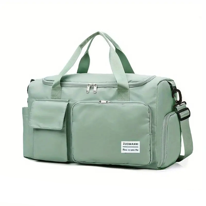 Handbagage Reistas Weekender-plunjezakken met grote capaciteit en schoenencompartiment Sport-fitnesstassen voor dames 2024: Licht Groen