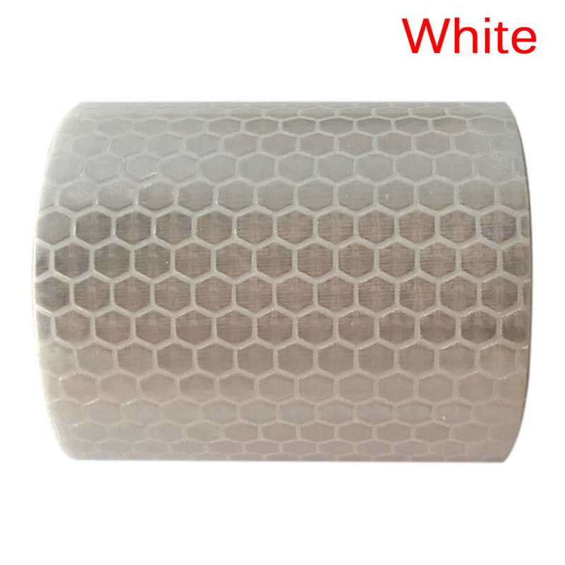 Safety Caution Reflective Tape Warning Tape Sticker Self Adhesive Tape 5cm x 1M Stripes: White