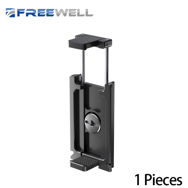 Freewell stativ arca-swiss hurtigudløserplade med smartphoneholder kompatibelt fototilbehør: Hvid
