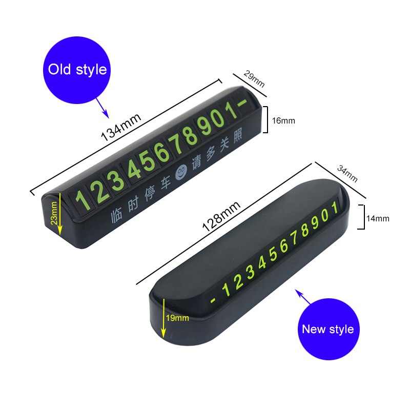 1 Pcs car number luminous digital sticker mobile phone phone large digital sticker car supplies car interior