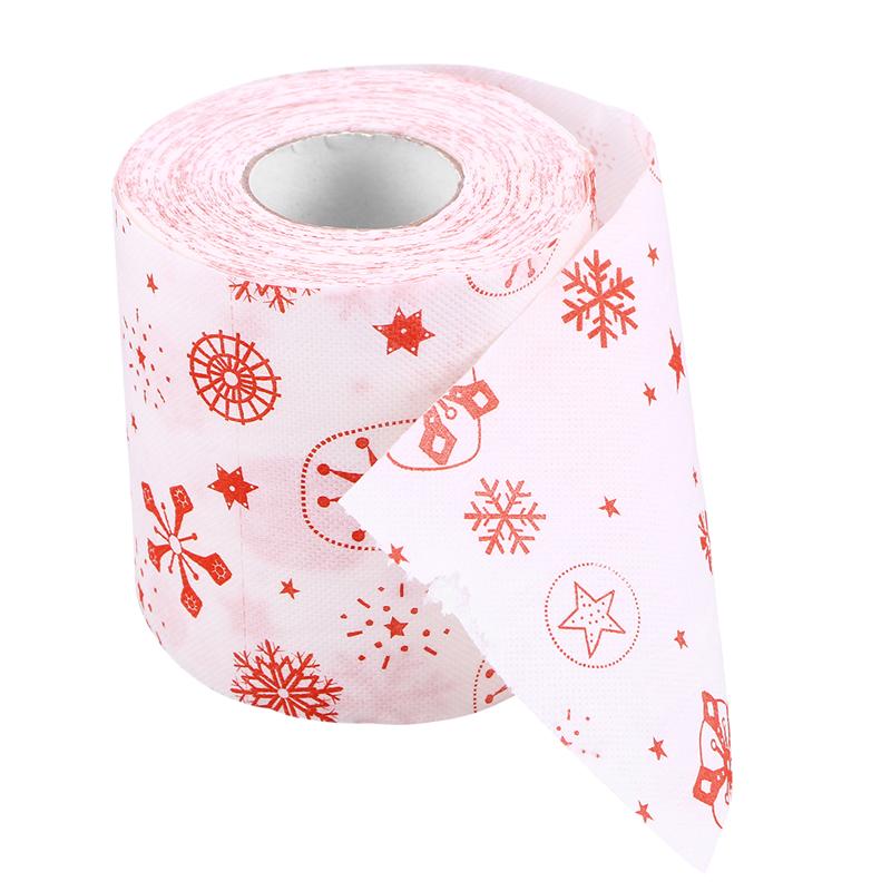 rollo de papel higiénico para baño en casa rollo de papel higiénico de rollo de papel Feliz Navidad para mesa sala de estar Baño