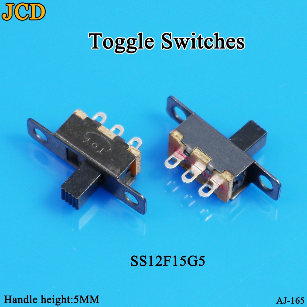 Jcd 1 st/lot  ss 12 d 00 schuifschakelaar schuifversnelling fluctuatieband 2/3 bestand enkel dubbel horizontaal mini horizontale voeding: Ss12 f 15 g 5