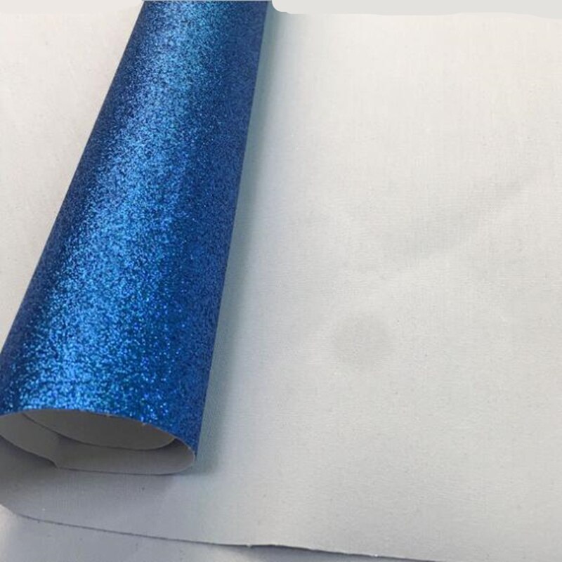 20*30 cm Glitter Dunne Synthetisch Leer Stof Effen Kleur A4 PU Stof DIY Handgemaakte Naaien Kleding Levert Decor: dark blue / 20X15cm (A5)