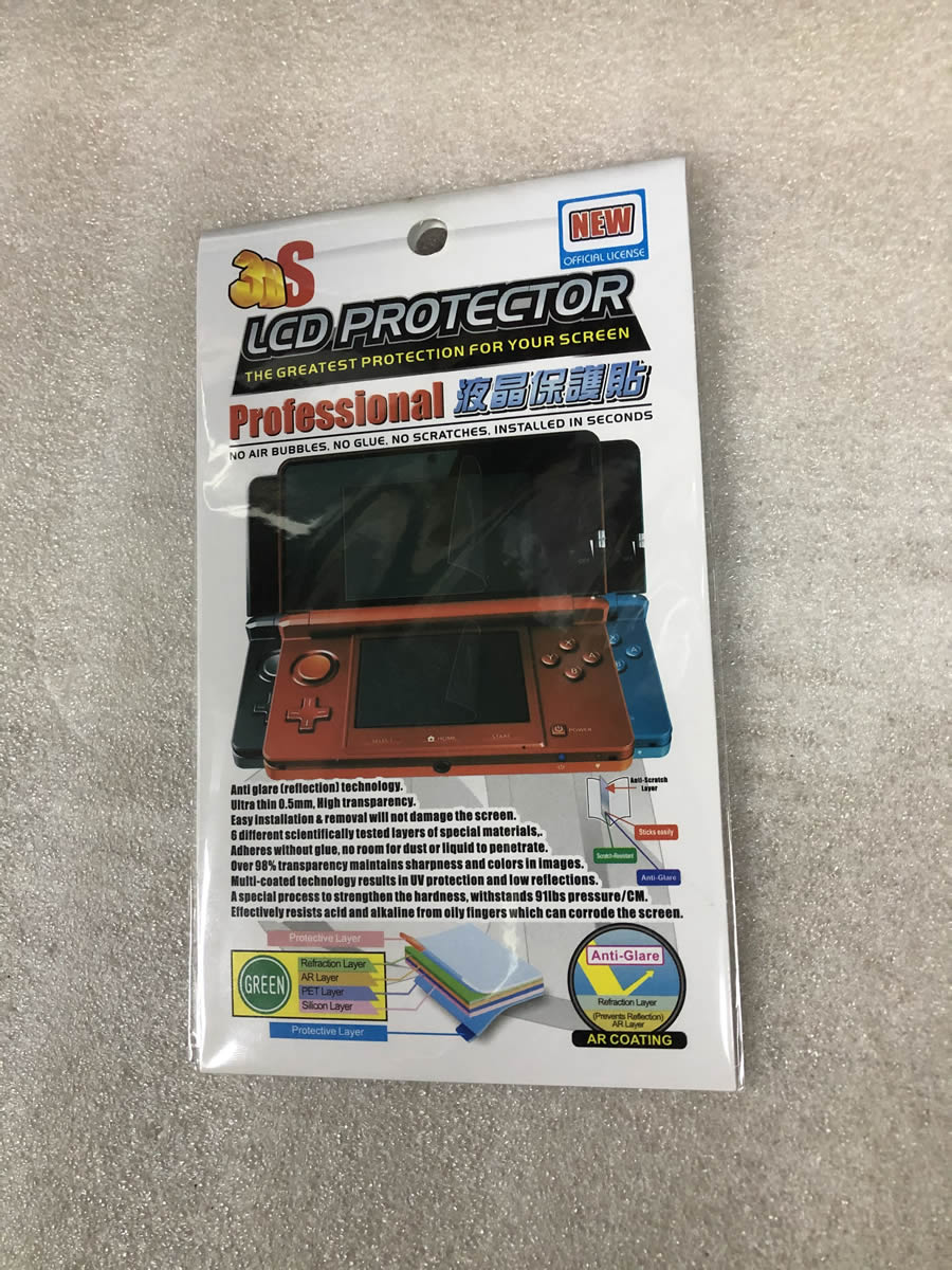 Pellicola salvaschermo LCD antiriflesso per nintendo NEW 3DS schermo LCD superiore e inferiore