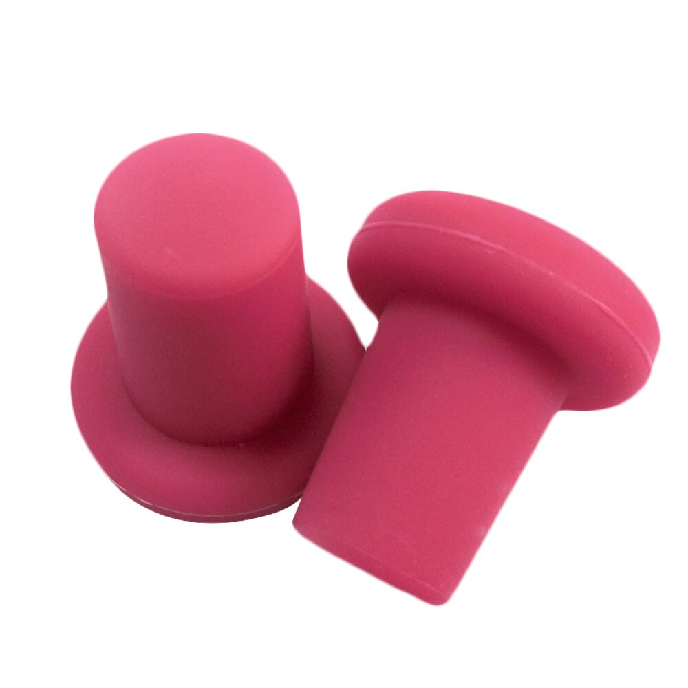 Tapones de silicona para botellas, tapón para botellas, herramientas de preservación de Bar familiar, , seguro y saludable para cocina, 6 colores: Rojo