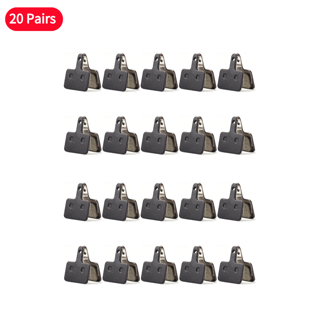 Pastillas de freno de disco para bicicleta de montaña, piezas de resina semimetálicas para SHIMANO M375 M445 M446, 10/15/20/30/40/50 pares: Morado