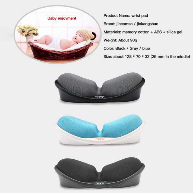 Ergonomic Mouse Pad Portable High-grade Fabric Wrist Rest Non-Slip Memory Foam Slow Rebound For Laptop PC Computer Office Work